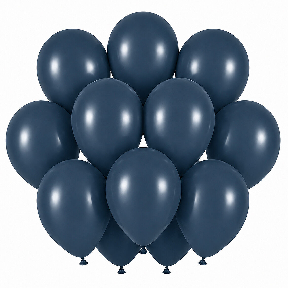 Fırtına Mavisi Renk Lateks Retro Balon (30 cm) - 12 Adet - 1