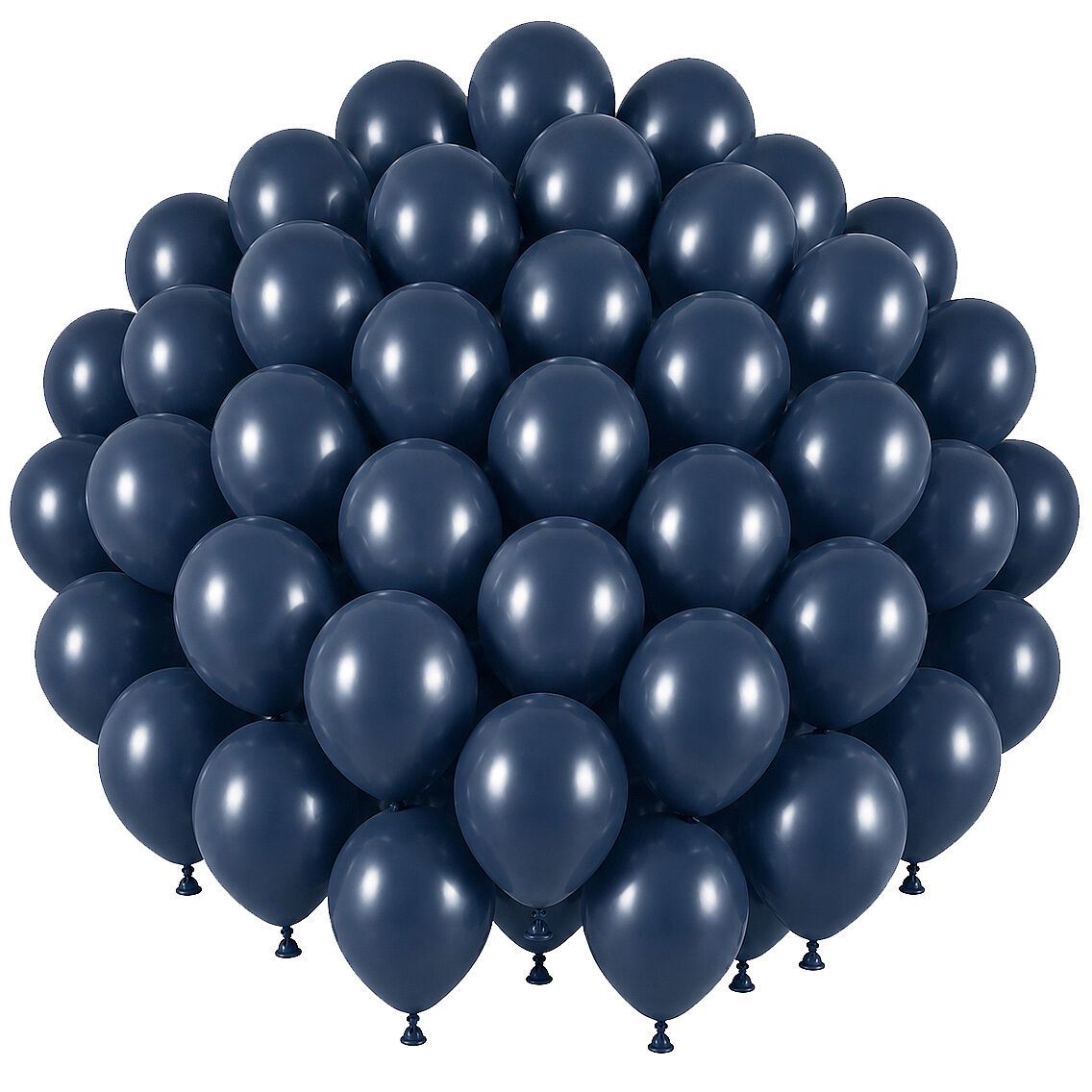 Fırtına Mavisi Renk Lateks Retro Balon (30 cm) - 50 Adet - 1