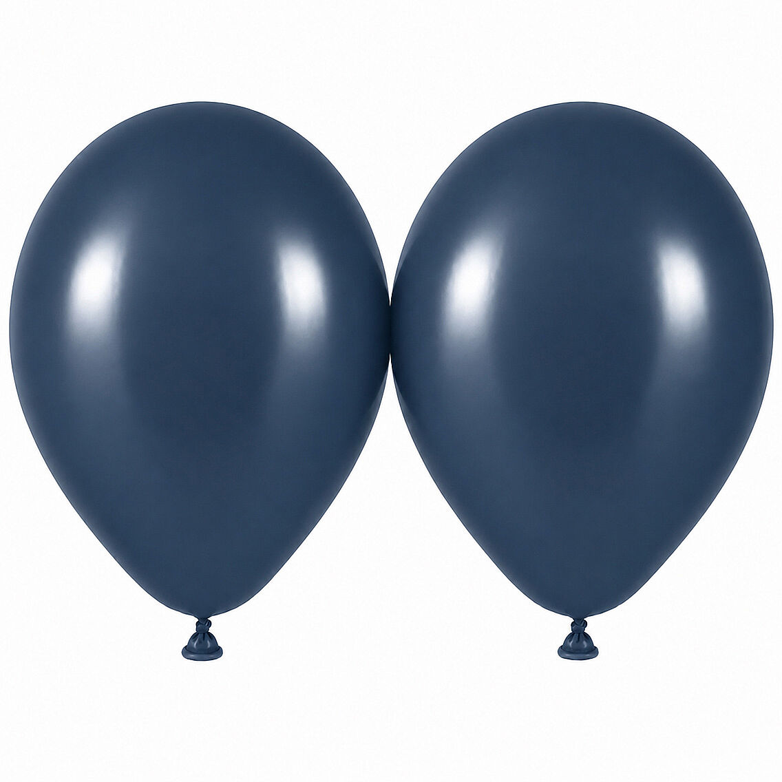 Fırtına Mavisi Renk Lateks Retro Balon (50 cm) - 2 Adet - 1