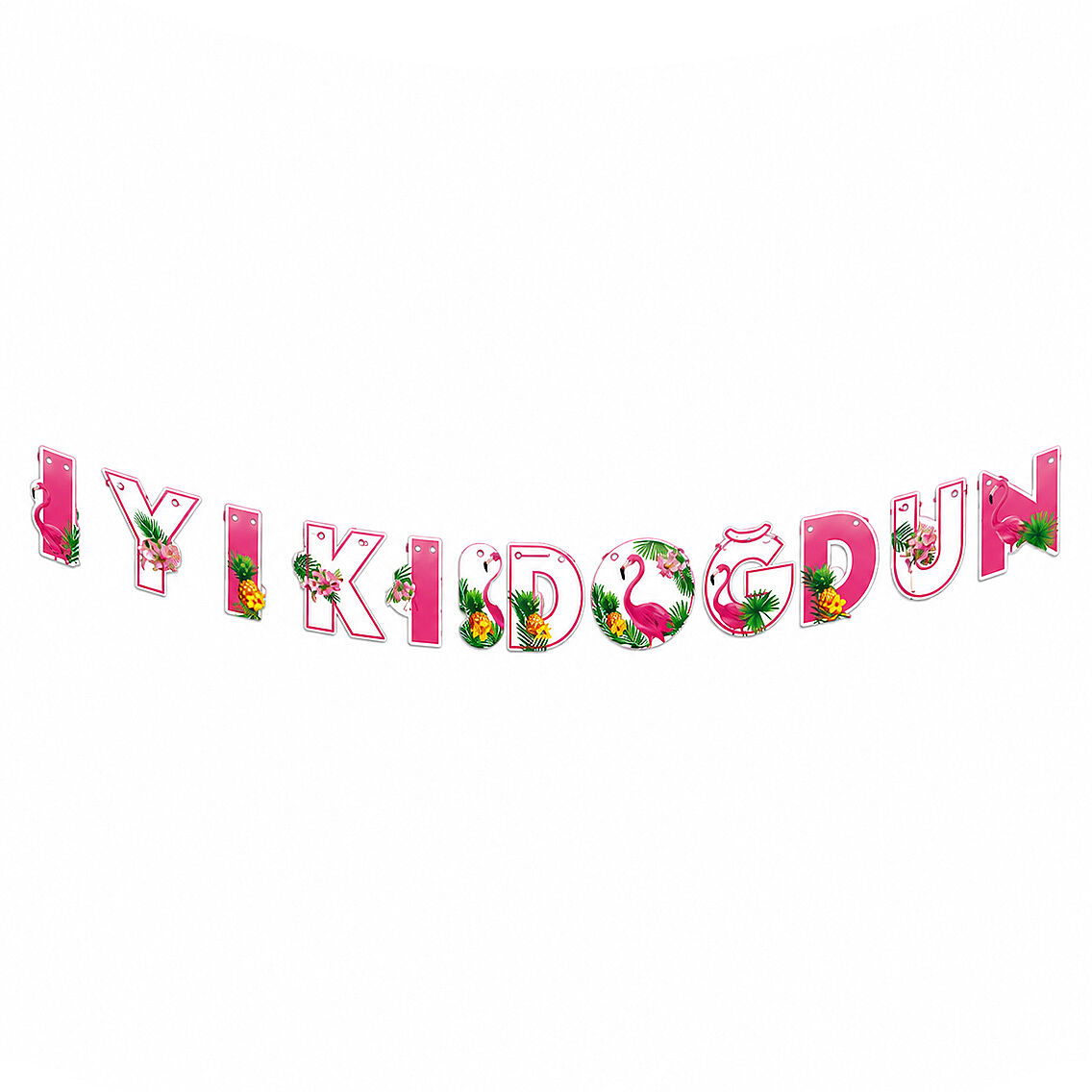 Flamingo Temalı İyi Ki Doğdun Banner - 1