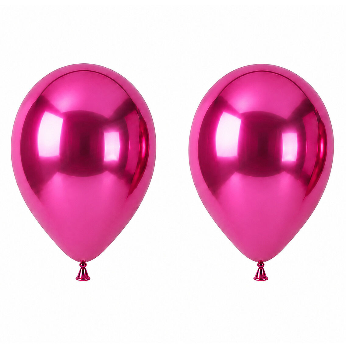 Fuşya Renk Lateks krom Balon (45 cm) - 2 Adet - 1