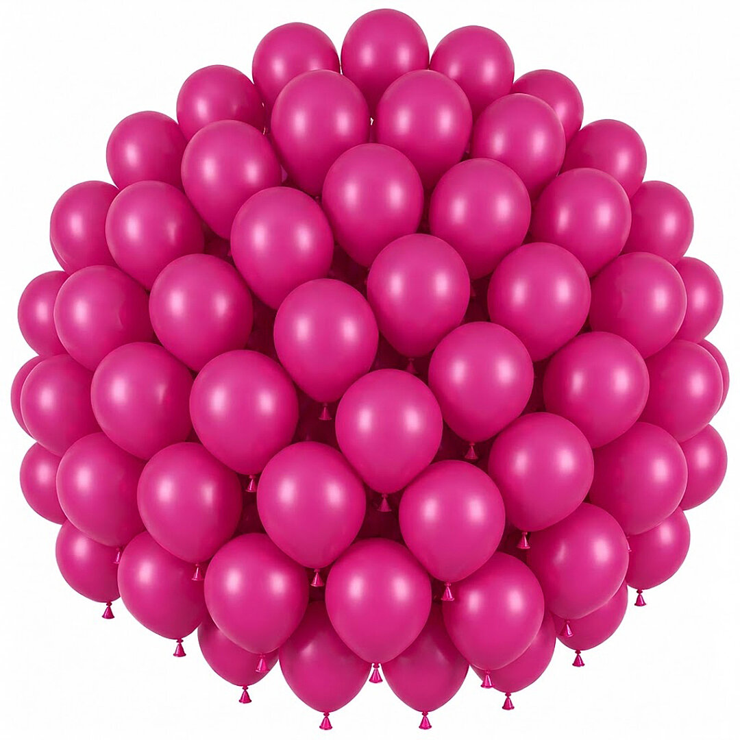 Fuşya Renk Lateks Pastel Balon (30 cm) - 50 Adet - 1