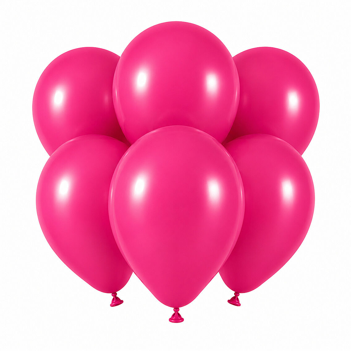 Fuşya Renk Lateks Pastel Balon (30 cm) - 6 Adet - 1