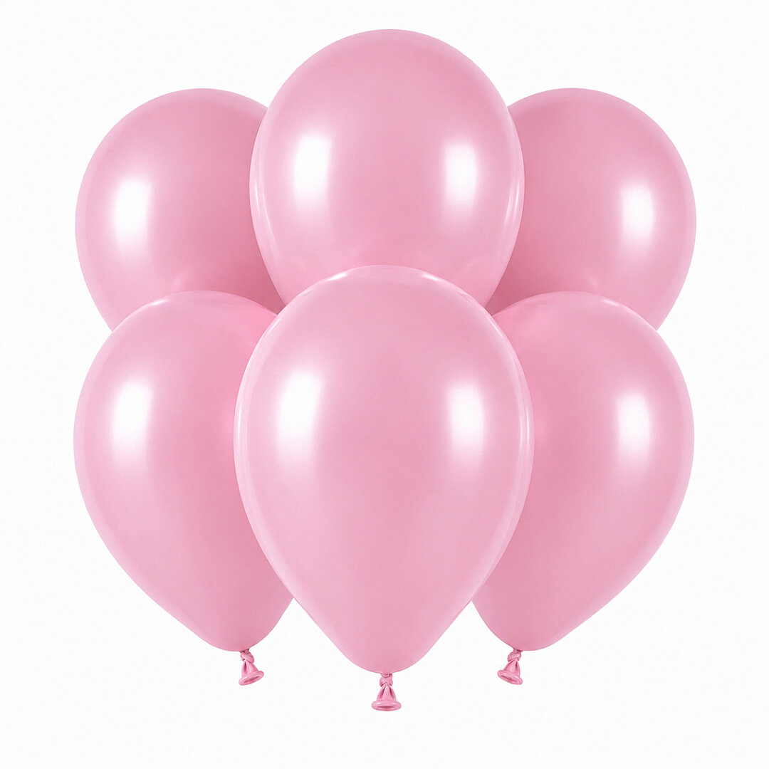 Gül Kurusu Renk Lateks Pastel Balon (30 cm) - 6 Adet - 1