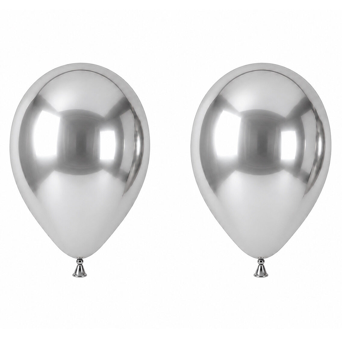 Gümüş Renk Lateks krom Balon (45 cm) - 2 Adet - 1