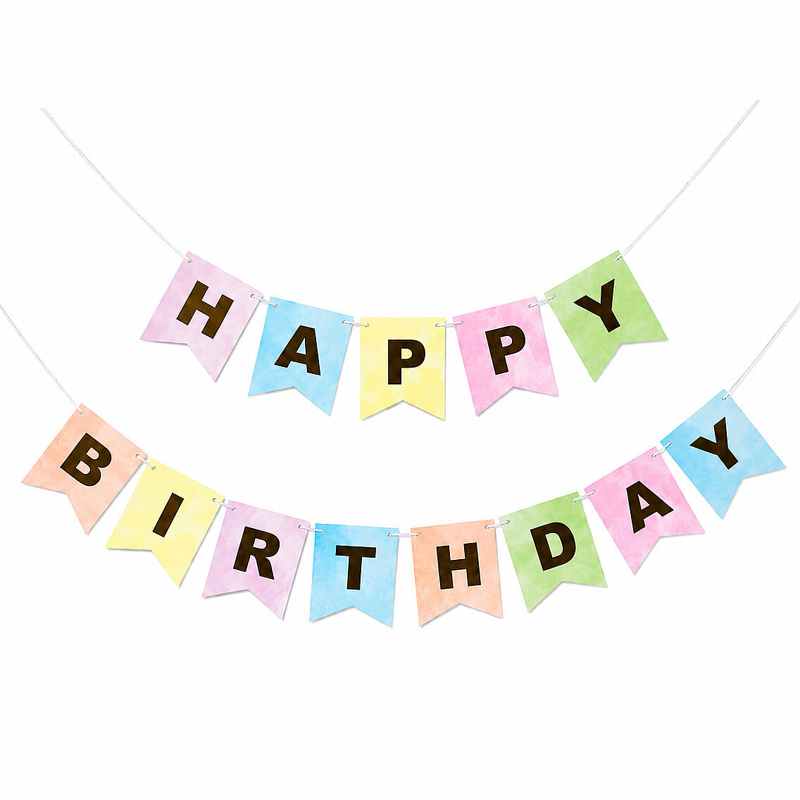 Happy Birthday Banner Makaron - 1