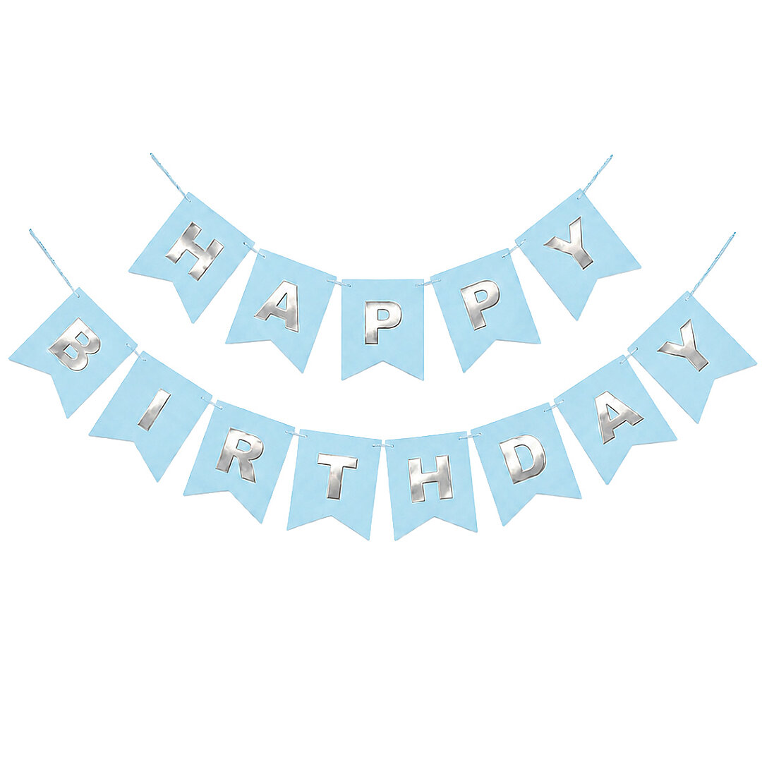Happy Birthday Banner Mavi - Beysüs