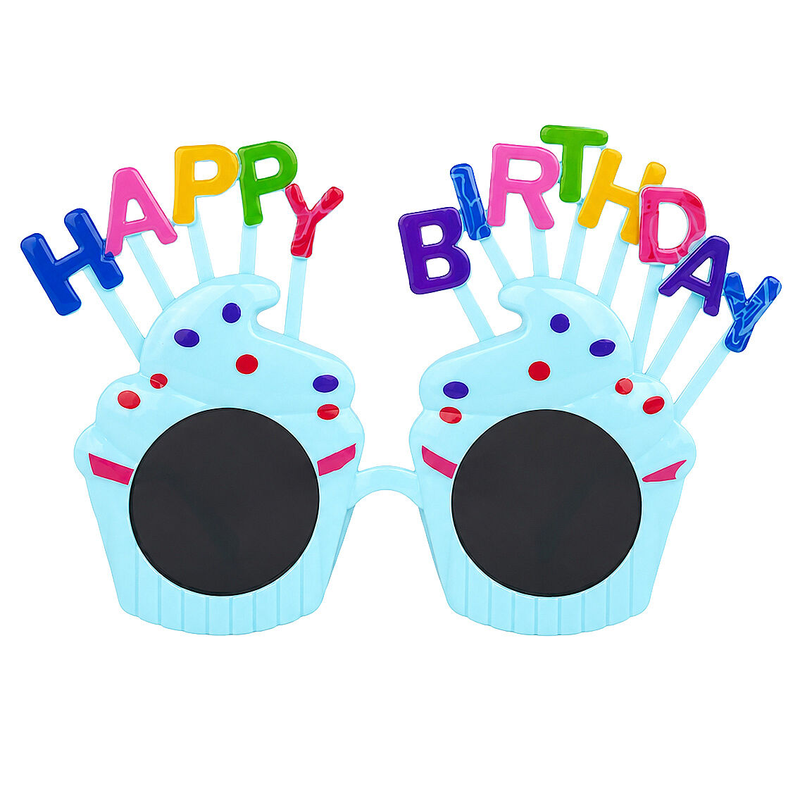 Happy Birthday Cupcake Parti Gözlük Yeşil - 2