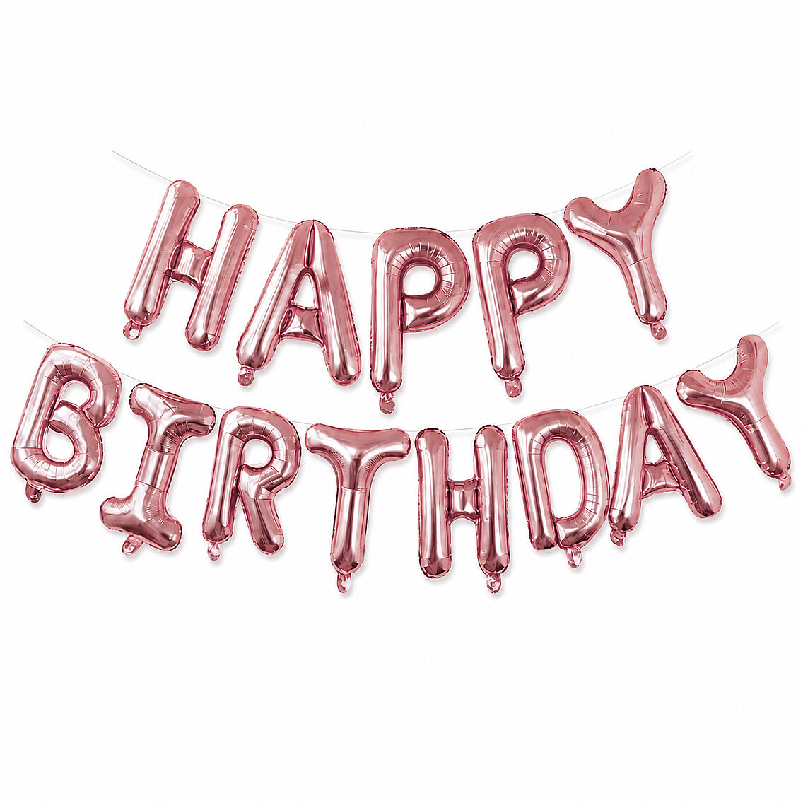 Happy Birthday Folyo Banner Pembe - 2