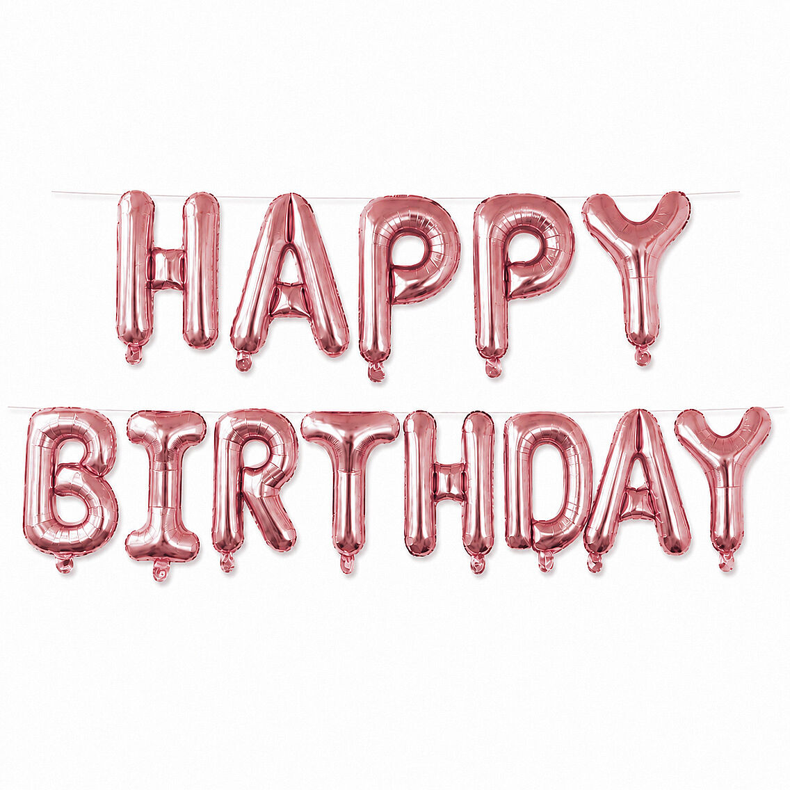 Happy Birthday Folyo Banner Pembe - 1