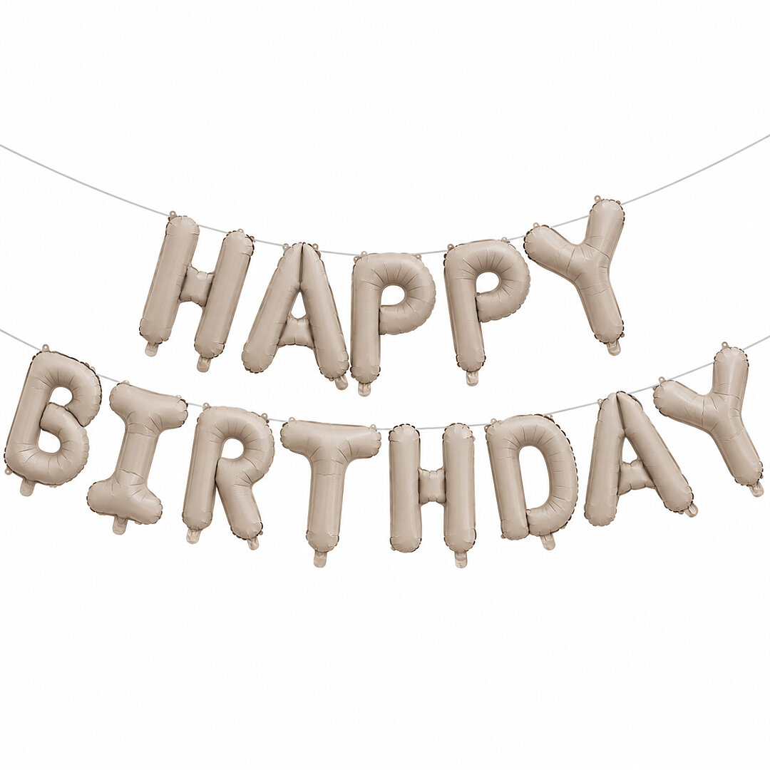 Happy Birthday Folyo Banner Pudra - 3