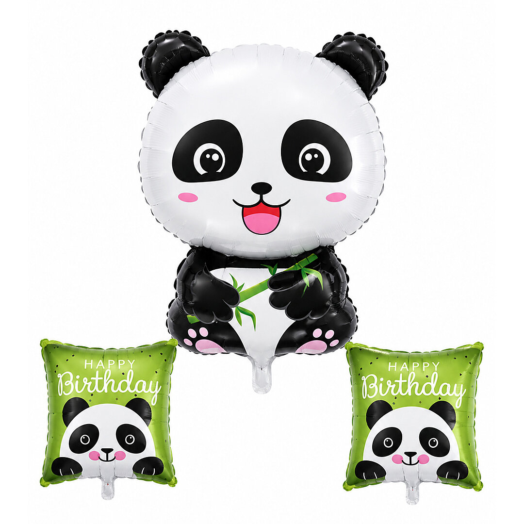 Happy Birthday Panda Set Folyo Balon - 1