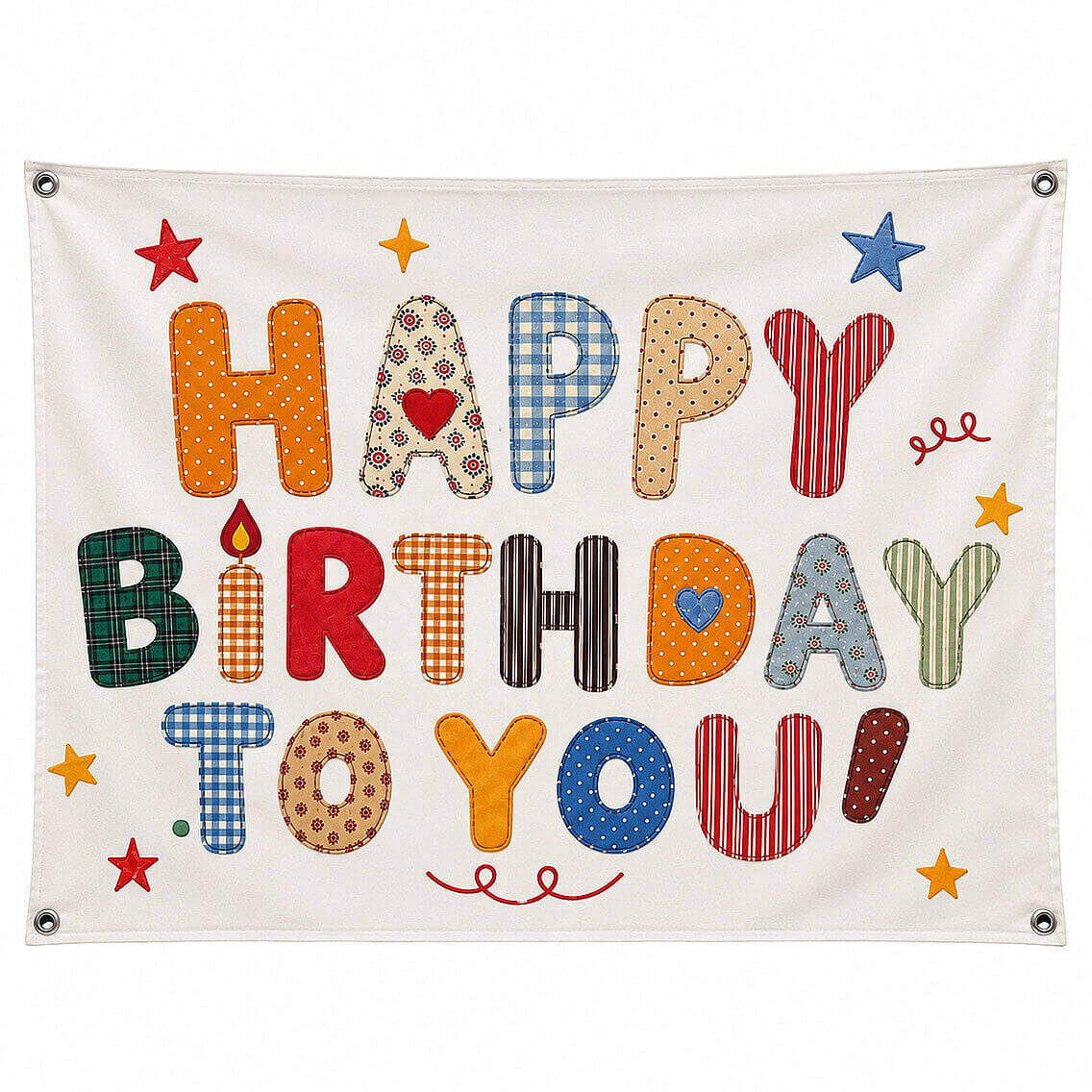 Happy Birthday to You Kumaş Parti Posteri 100x150 cm - 1