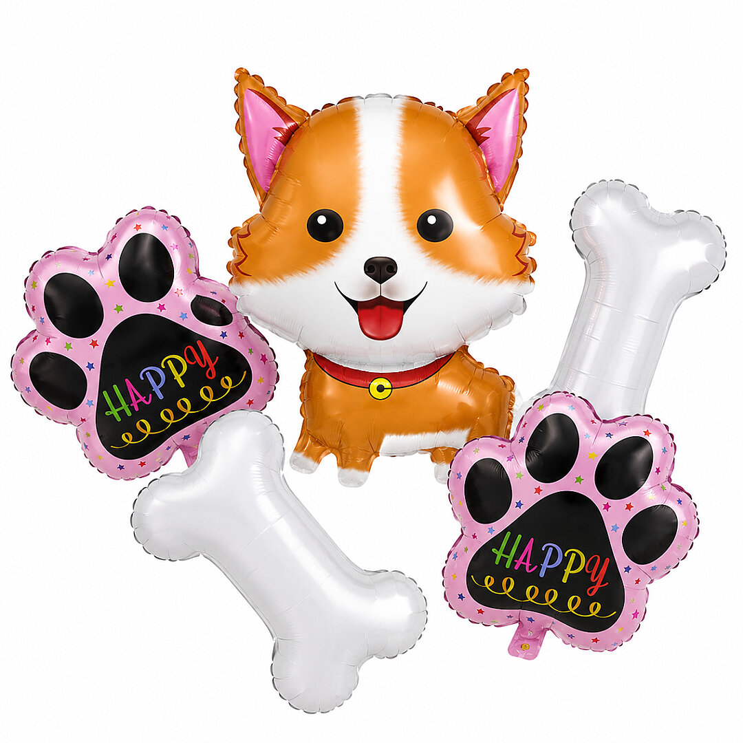 Happy Köpek Kemik Pati Set Folyo Balon - Beysüs