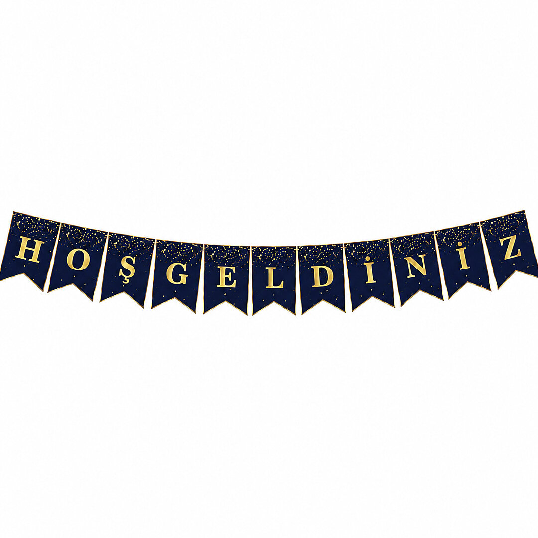 Hoşgeldiniz Banner Lacivert - Beysüs