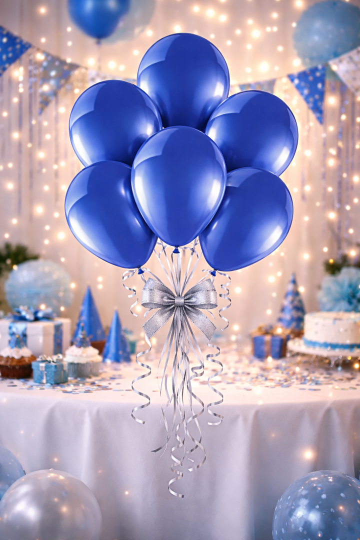 Beysüs 10 Adet Gece Mavisi Pastel Balon - 3