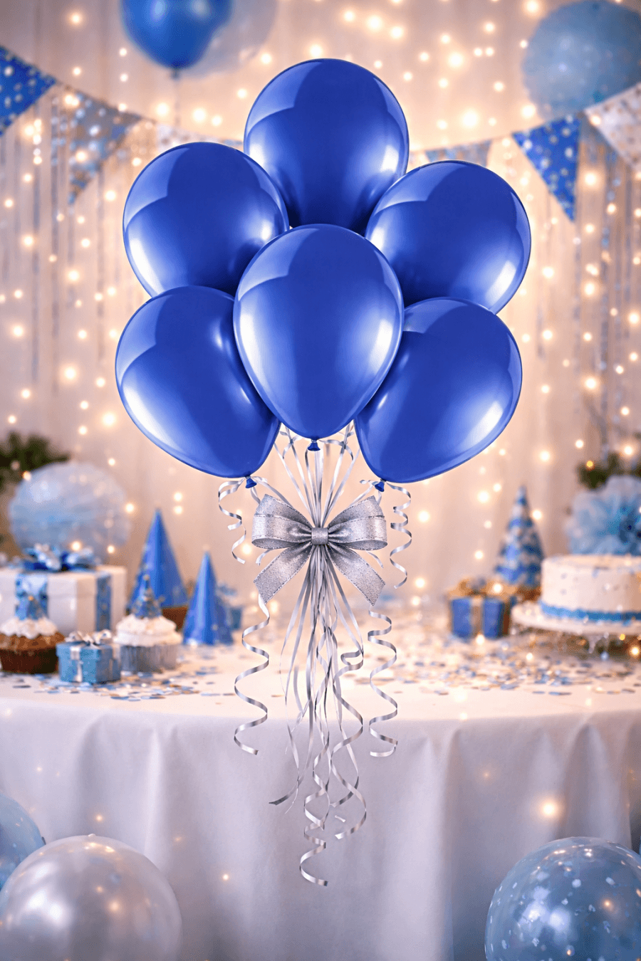 Beysüs 10 Adet Gece Mavisi Pastel Balon - 3