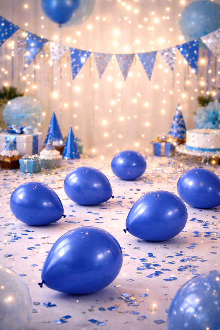 Beysüs 10 Adet Gece Mavisi Pastel Balon - 4