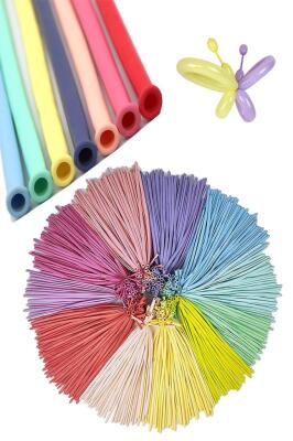 Beysüs 100'lü Adet Makaron Soft Sosis Balon Karışık Renk Uzun Ince Balon 1 Adet Balon Pompası - 2