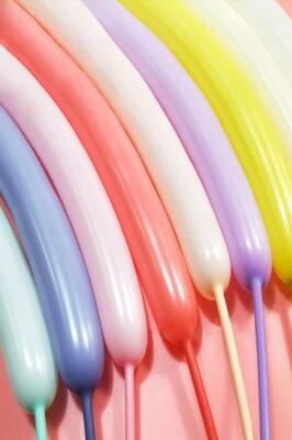 Beysüs 100'lü Adet Makaron Soft Sosis Balon Karışık Renk Uzun Ince Balon 1 Adet Balon Pompası - 3