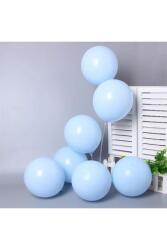 Beysüs 30 lu Mavi Makaron Pastel Renk Mat Balon - 2