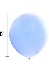 Beysüs 30 lu Mavi Makaron Pastel Renk Mat Balon - 5
