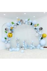 Beysüs 30 lu Mavi Makaron Pastel Renk Mat Balon - 6