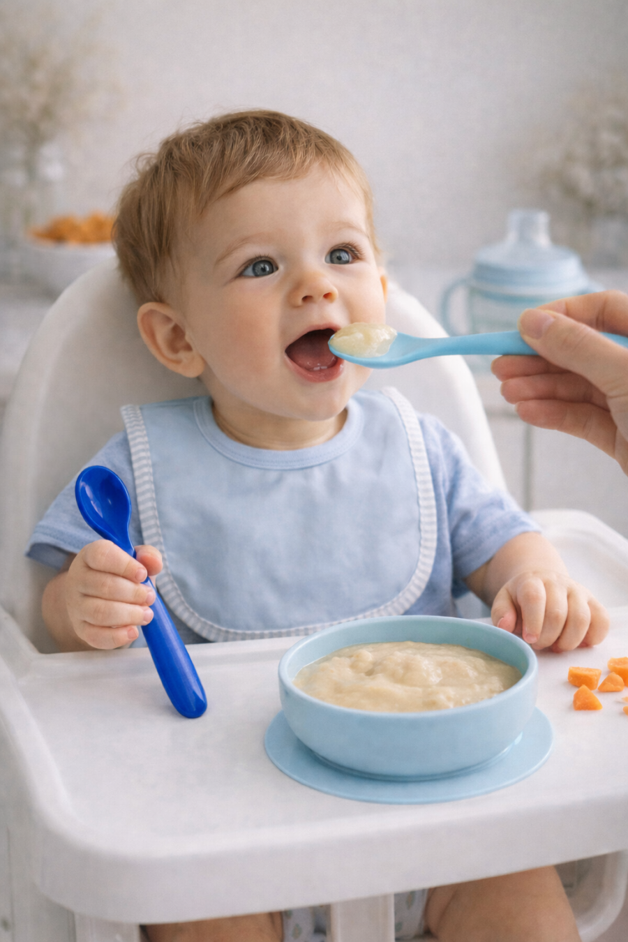 Beysüs 6’lı Bebek Mama Kaşığı Mavi - 1