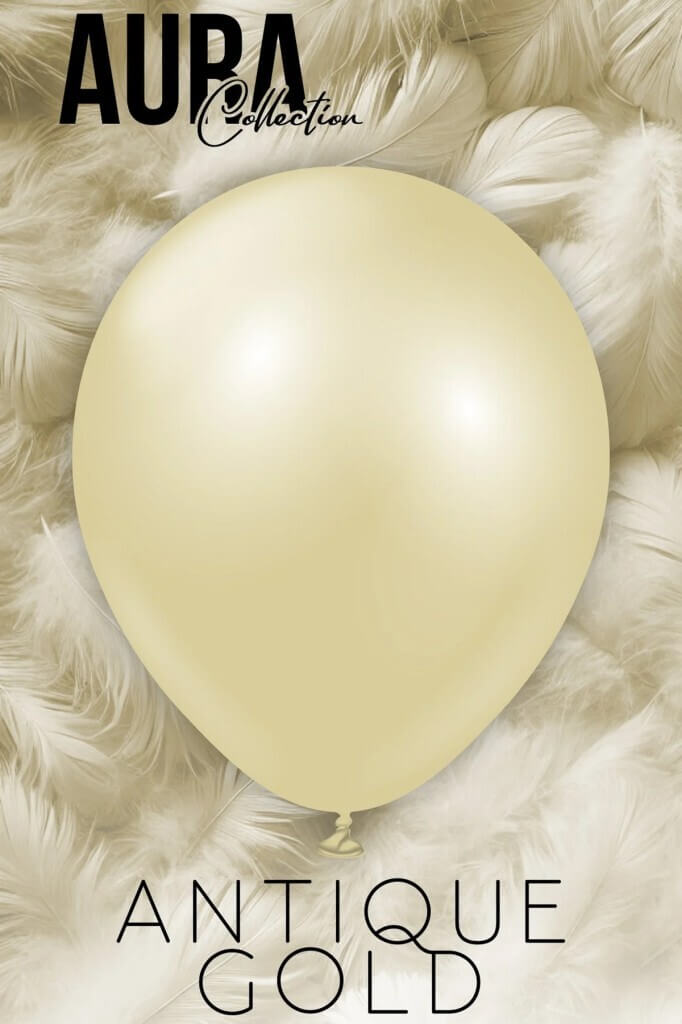 Beysüs Aura Collection Antique Gold Balon (Antik Gold) - 12 İnç - 10 Adet - 4