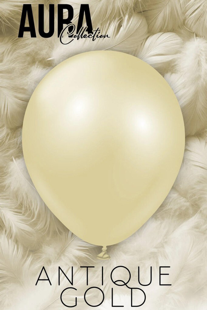 Beysüs Aura Collection Antique Gold Balon (Antik Gold) - 12 İnç - 5 Adet - 4