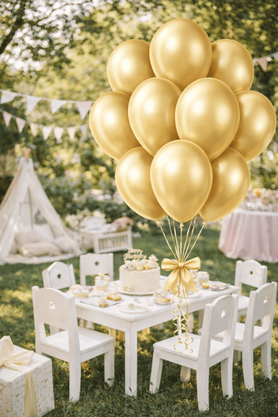 Beysüs Aura Collection Antique Gold Balon (Antik Gold) - 12 İnç - 5 Adet - 2