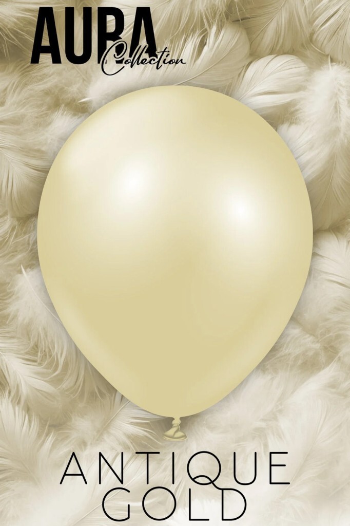 Beysüs Aura Collection Antique Gold Balon (Antik Gold) - 12 İnç - 5 Adet - 4