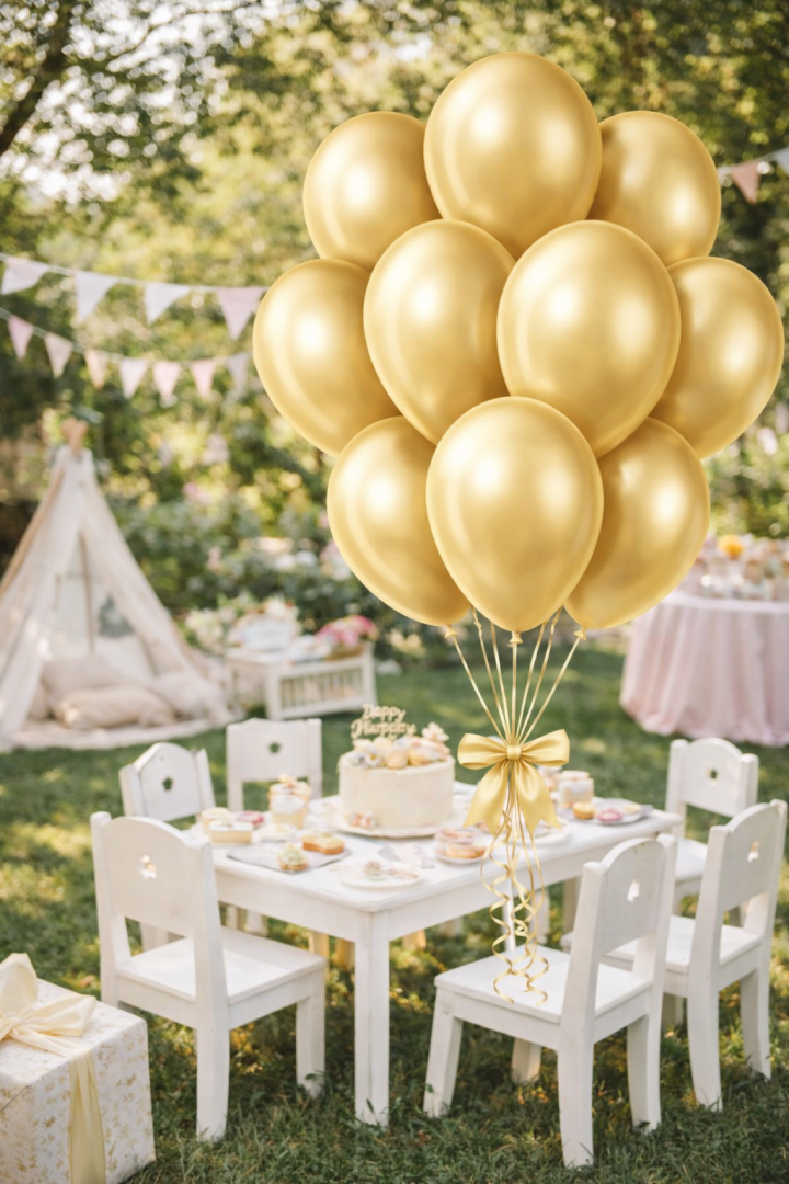 Beysüs Aura Collection Antique Gold Balon (Antik Gold) - 12 İnç - 5 Adet - 2