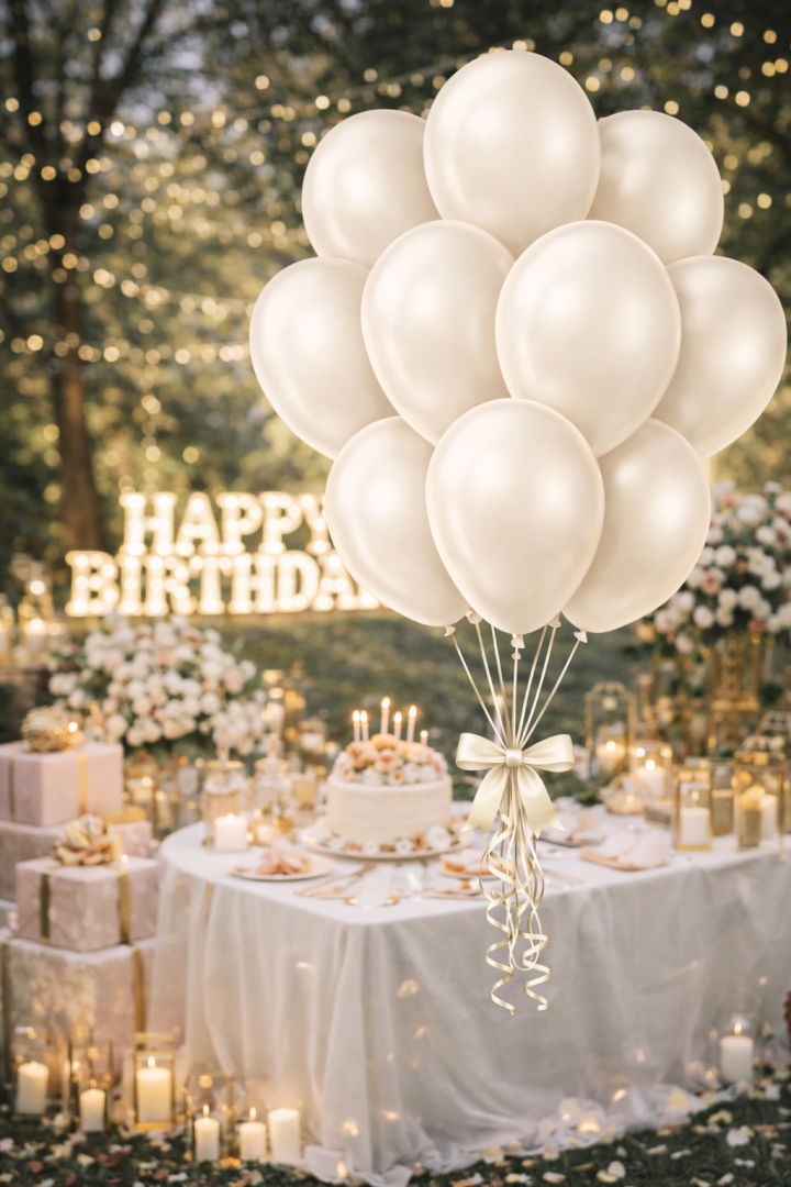 Beysüs Aura Collection Beige Cream Balon (Bej Krem) - 12 İnç - 5 Adet - 2