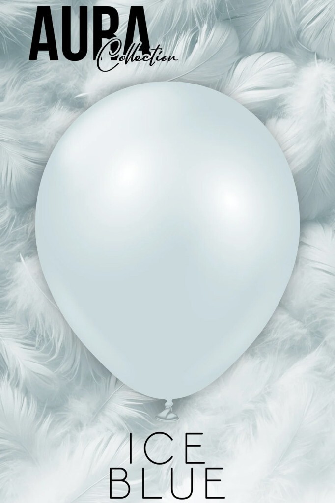 Beysüs Aura Collection Ice Blue Balon (Buz Mavisi) - 12 İnç - 5 Adet - 3