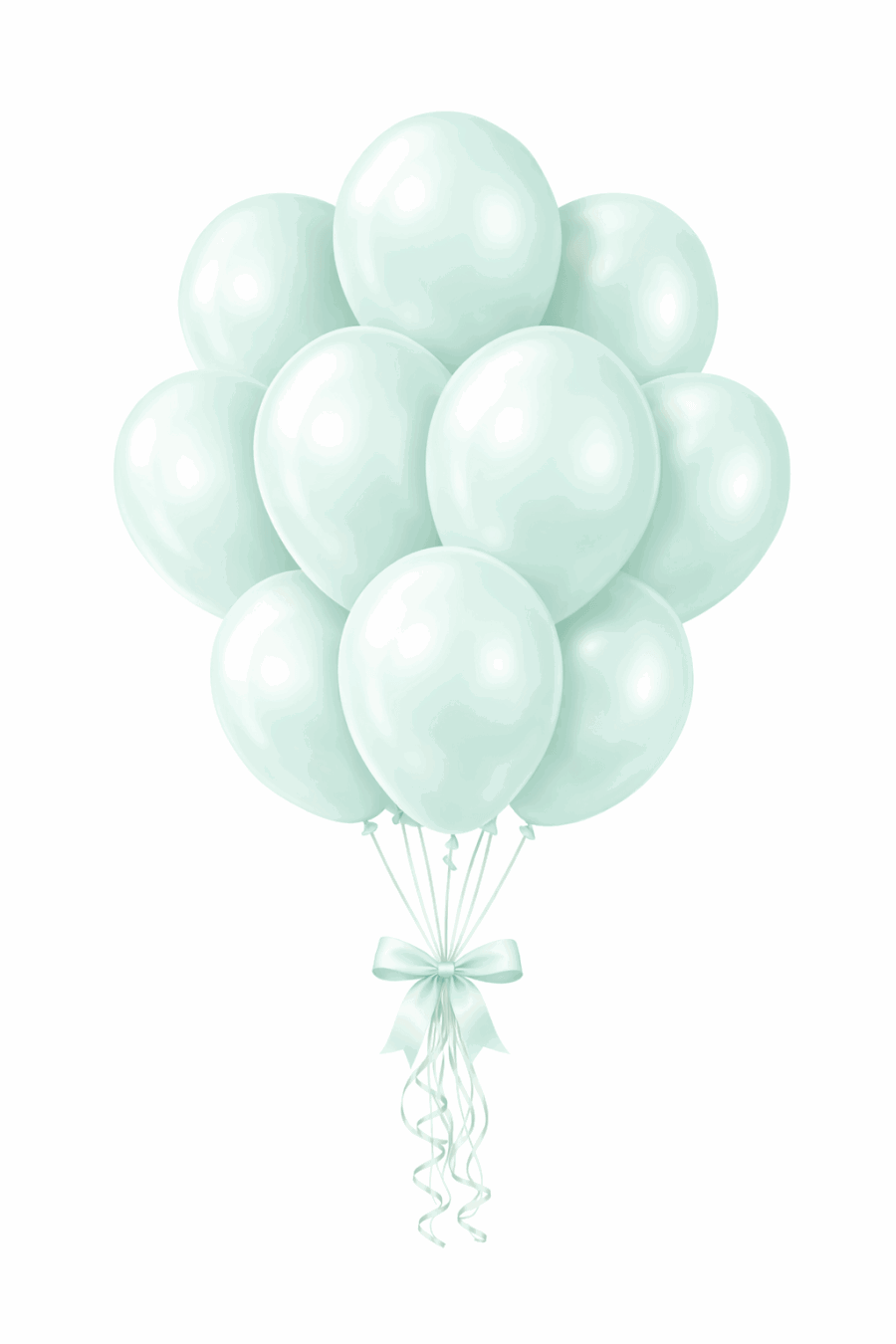 Beysüs Aura Collection Ice Mint Balon (Buzlu Nane) - 12 İnç - 10 Adet - 1