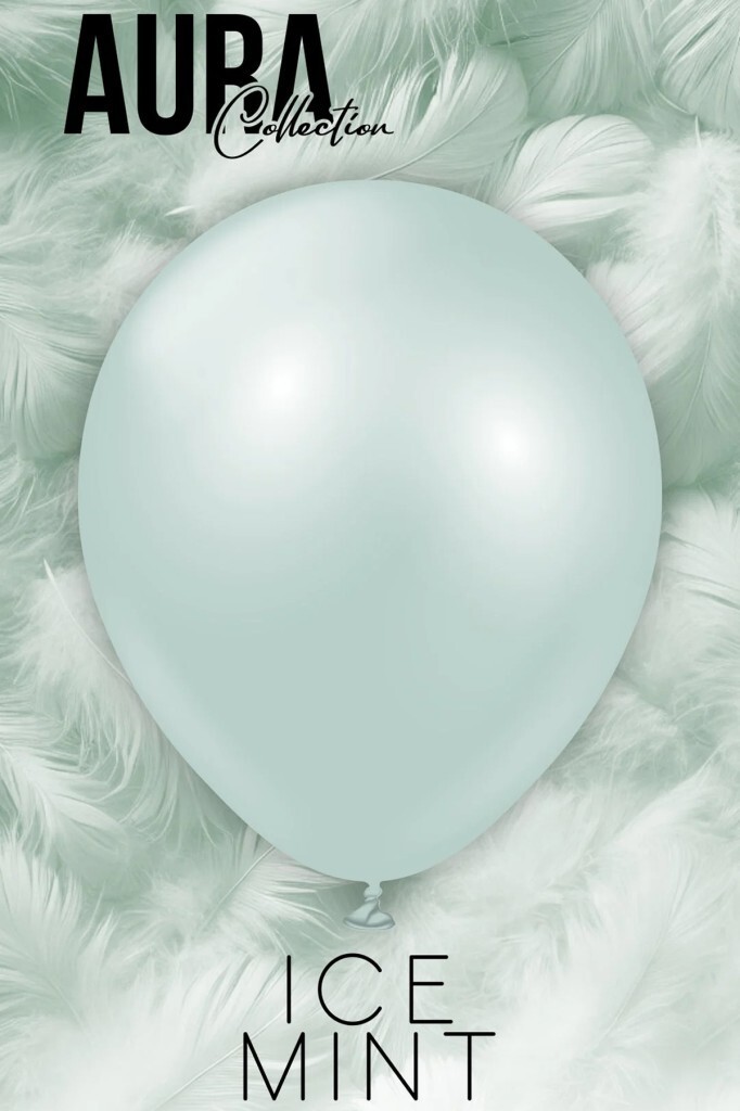 Beysüs Aura Collection Ice Mint Balon (Buzlu Nane) - 12 İnç - 5 Adet - 3