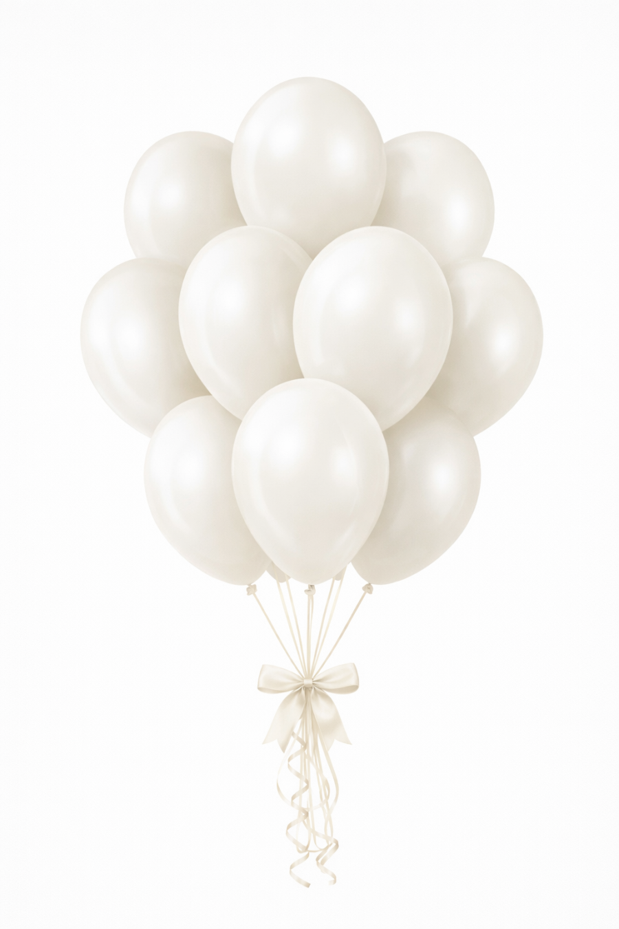 Beysüs Aura Collection Ivory White Balon (Fildişi Beyazı) - 12 İnç - 10 Adet - 3