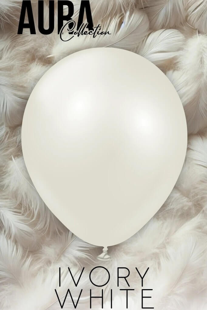 Beysüs Aura Collection Ivory White Balon (Fildişi Beyazı) - 12 İnç - 5 Adet - 3