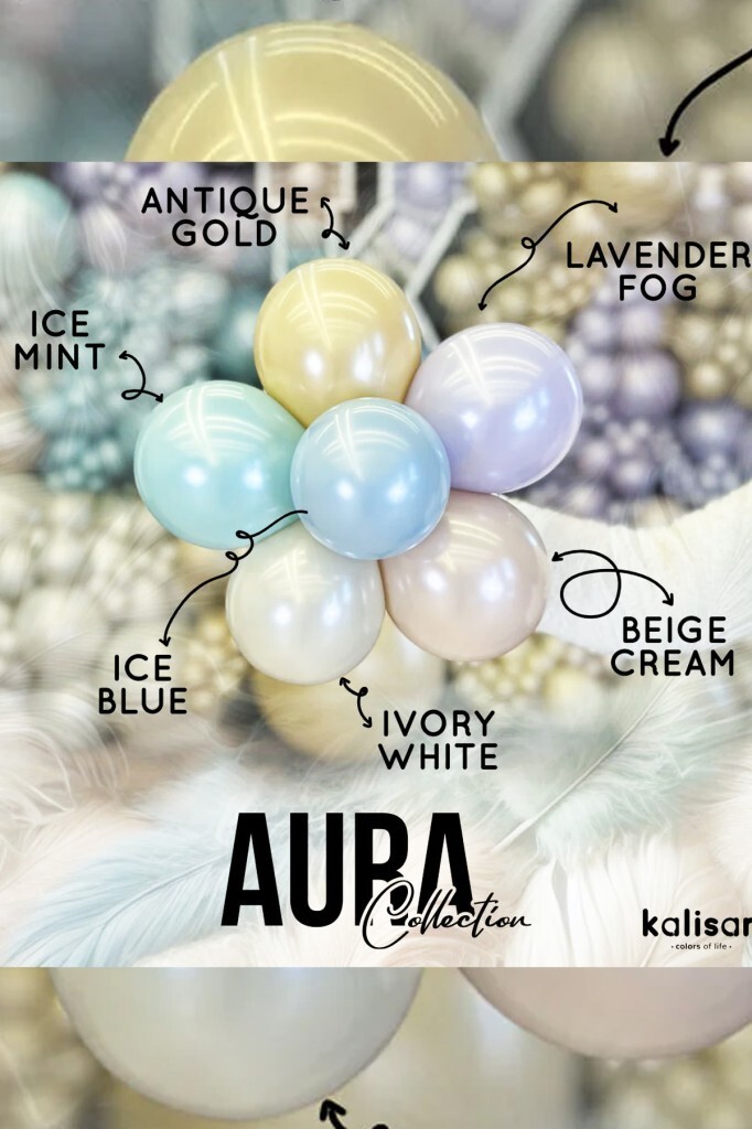 Beysüs Aura Collection Ivory White Balon (Fildişi Beyazı) - 12 İnç - 5 Adet - 4