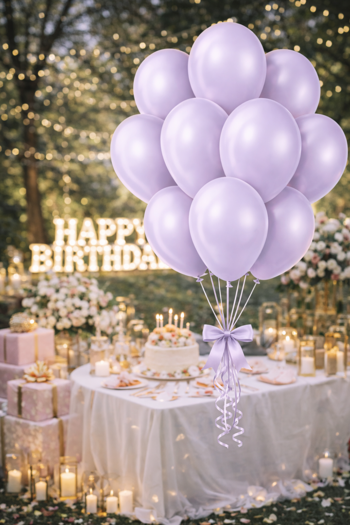 Beysüs Aura Collection Lavender Fog Balon (Lavanta Sisi) - 12 İnç - 10 Adet - 2