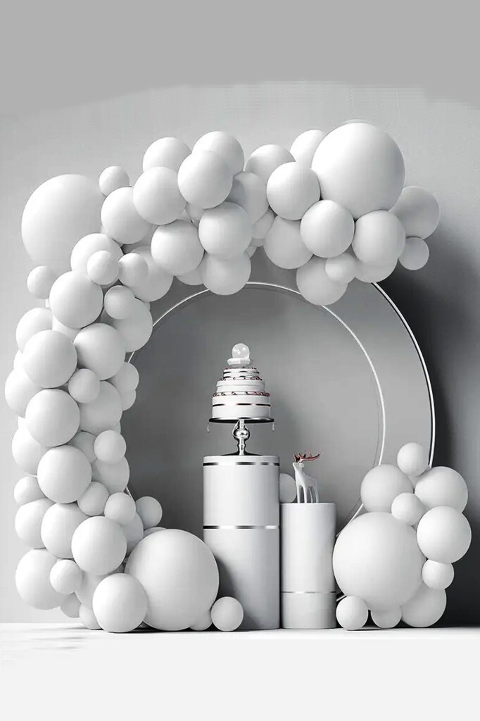 Beysüs Beyaz Mat Balon 20 Adet 12inç - 2