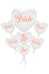 Beysüs Bride To Be Beyaz Kalp Folyo Balon Set - 1