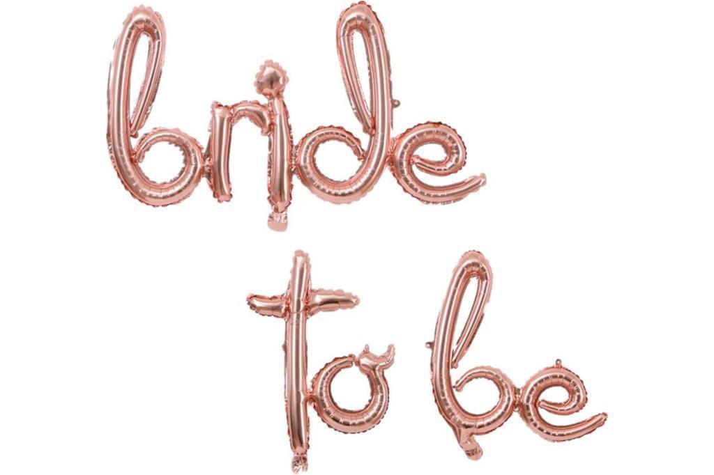 Beysüs Bride To Be El Yazısı Folyo Balon Rose Gold - 1