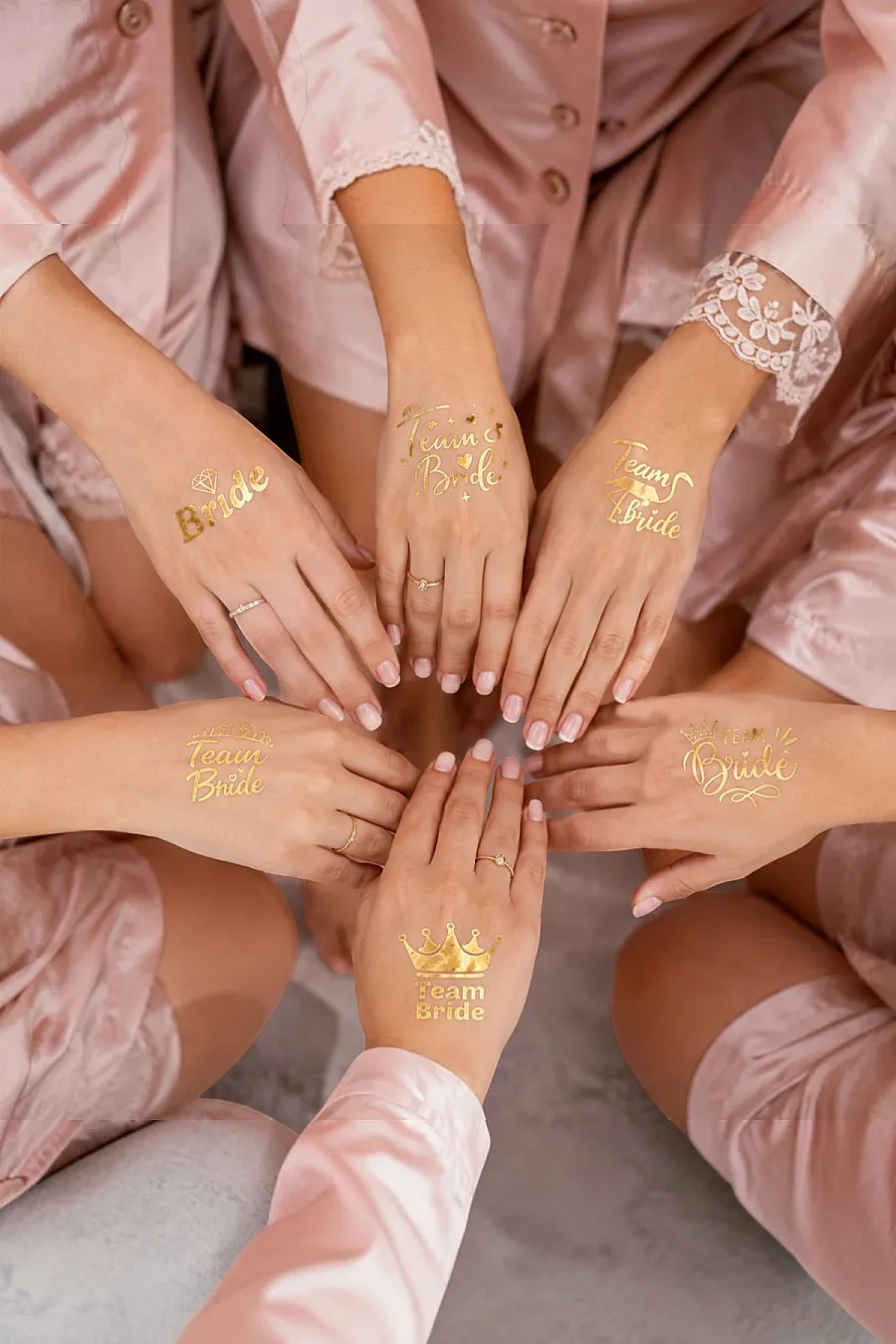 Beysüs Bride To Be Gold Altın Renk Geçici Dövme 1 Bride 5 Team Bride Bekarlığa Veda Partisi - 1