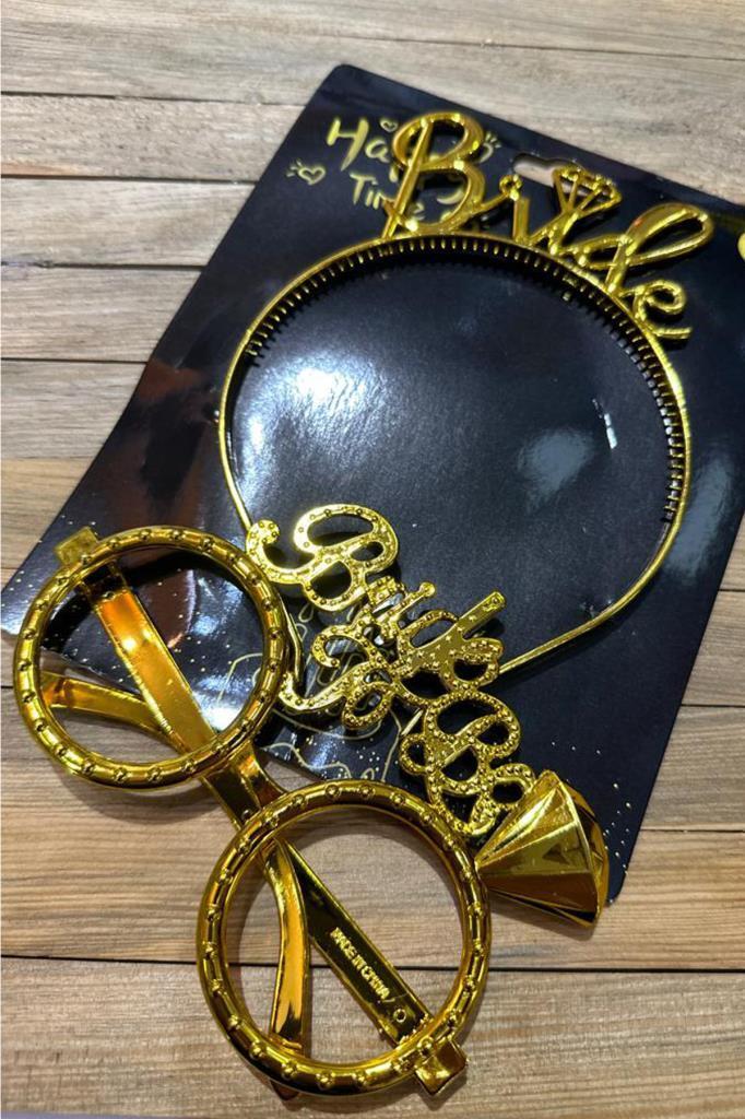 Beysüs Bride To Be Tac Gözlük Set Gold - 3