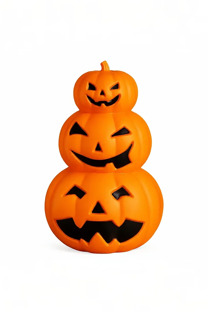 Cadılar Bayramı Halloween Balkabağı 3 katmanlı Büyük Işıklı - 2