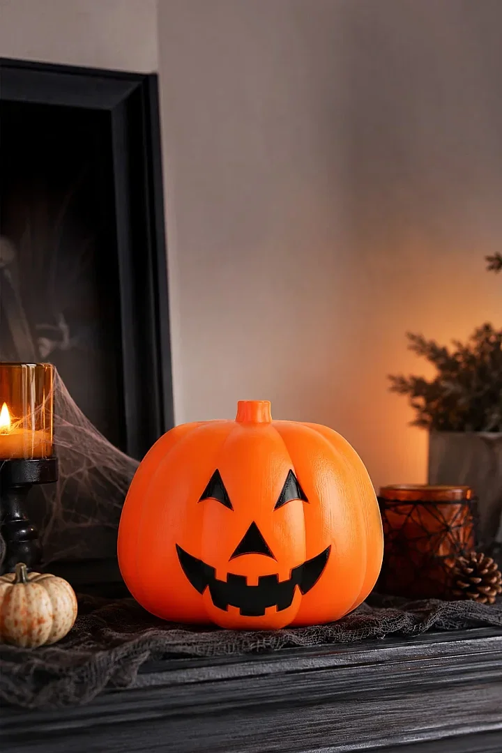 Cadılar Bayramı Halloween Balkabağı Dekoratif 20 cm - 4