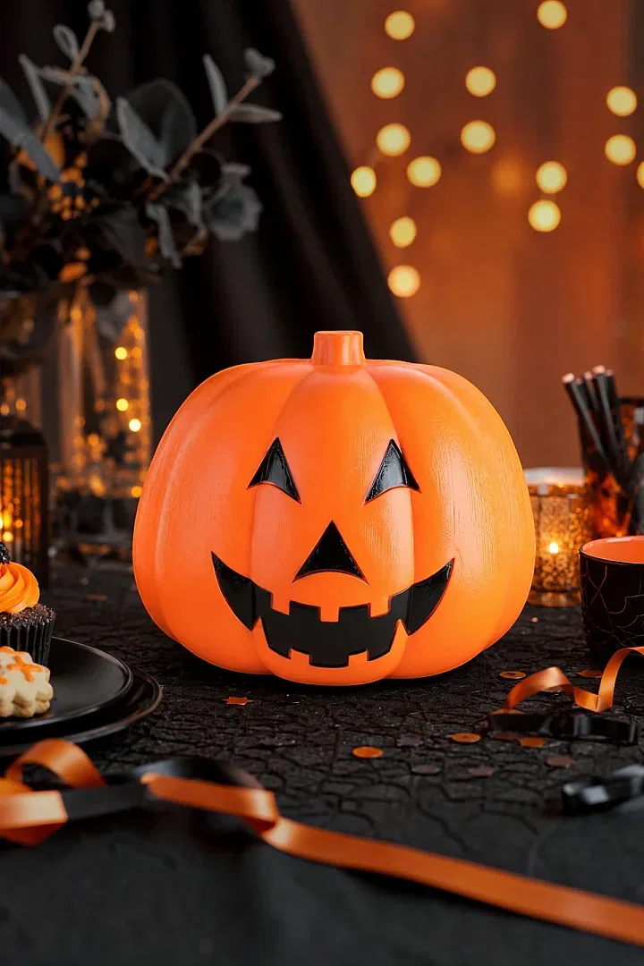 Cadılar Bayramı Halloween Balkabağı Dekoratif 20 cm - 3
