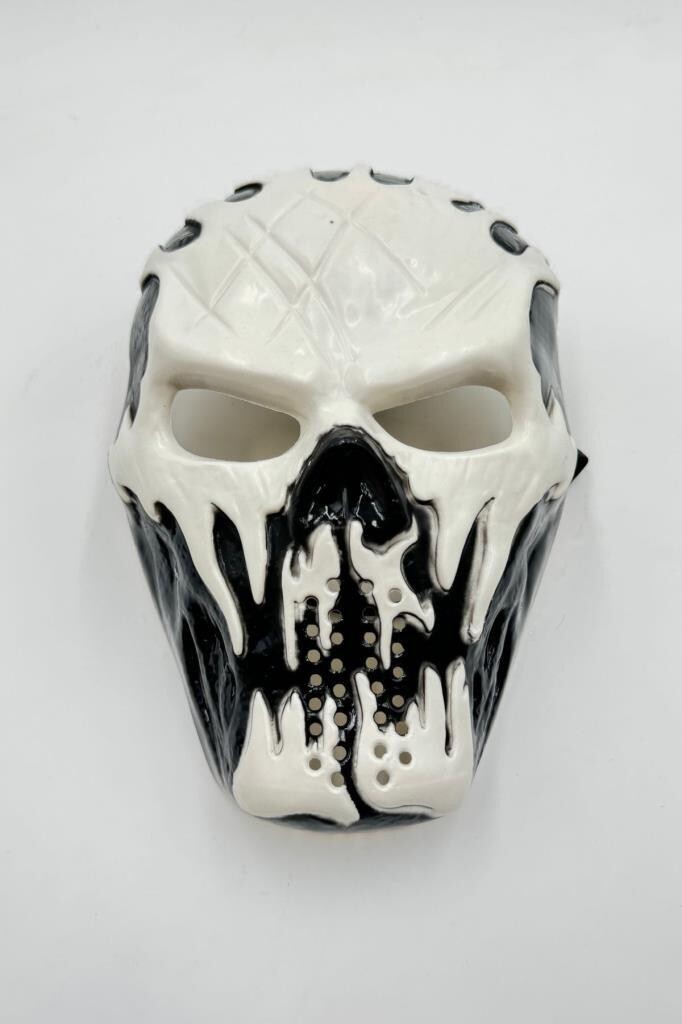 Beysüs Cadılar Bayramı Halloween Dark Fang Maske Siyah Beyaz - 3